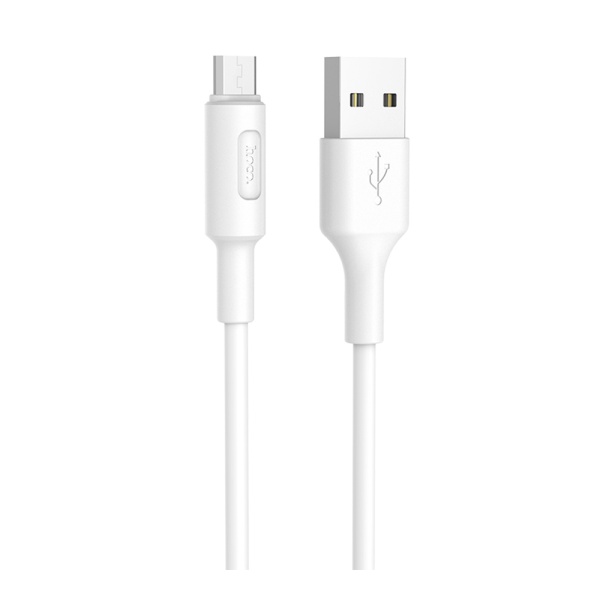 Кабель HOCO X25 USB - micro USB cable, 1м, белый